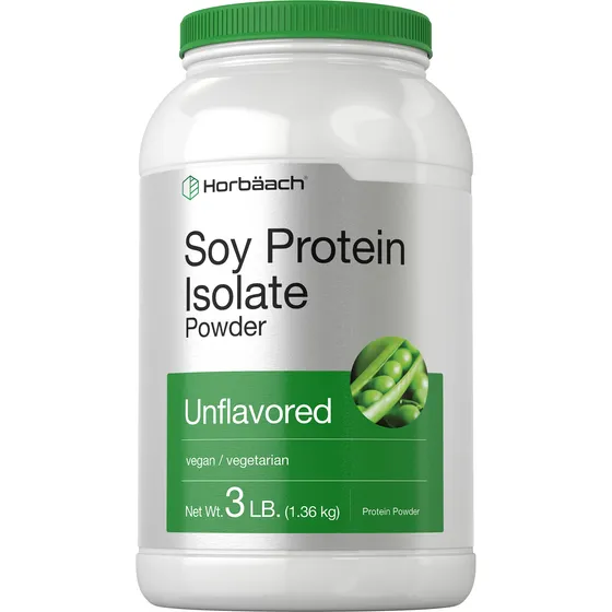 Aislado De Proteína De Soja En Polvo Horbäach 1,36 Kg, Vegan