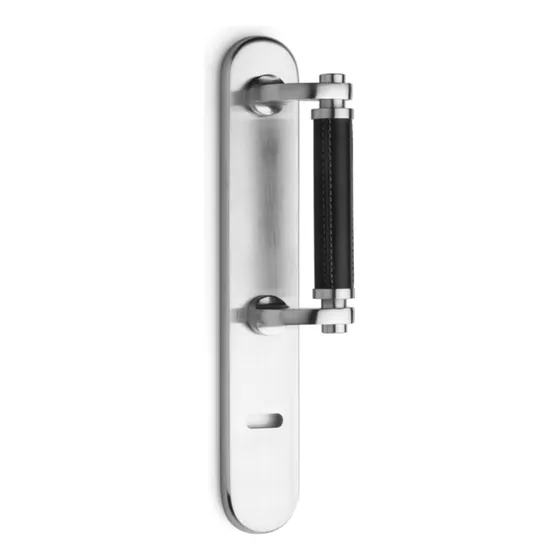 Manijon Puerta Universal Anahi Forrado Cuero Negro