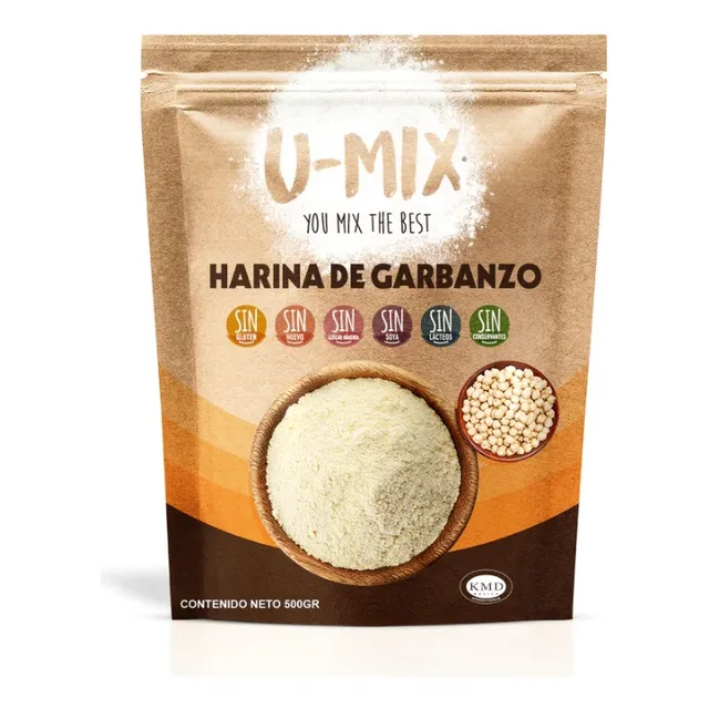 Harina Garbanzo 100% Natural Y Sin Gluten 500 Gr
