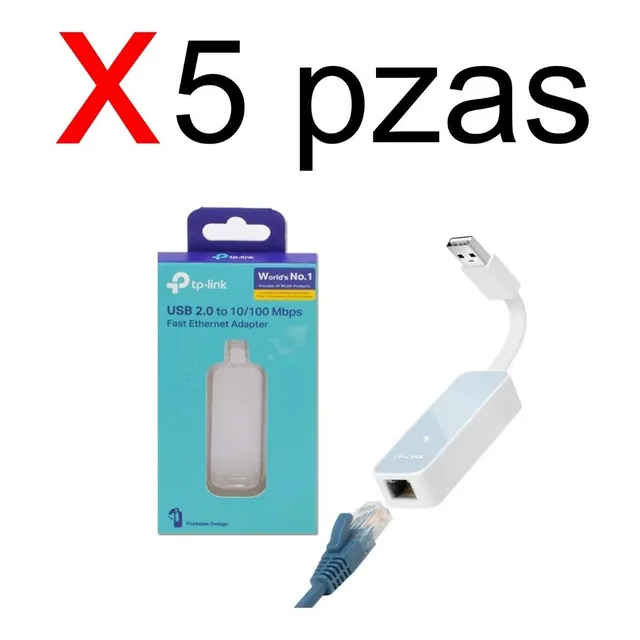 Tp-link Adaptador De Red Usb Alambrico 100mbit/s Ue200 Kit 5