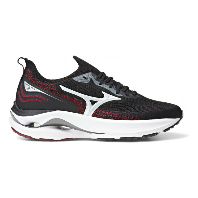 Mizuno Wave Zest 2 Masculino Adultos Cor Preto/vermelho Mizuno Wave Zest 2 Masculino Adultos Cor Preto/vermelho