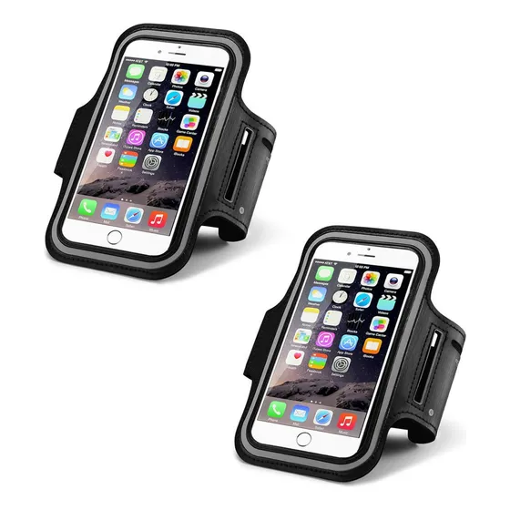 2 Funda Porta Celular Brazo Correr Gym Ejercicio Universal 