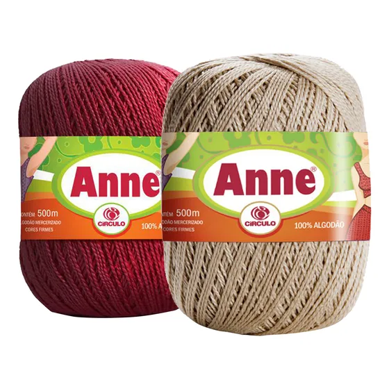 Pack De 2 Hilos Anne - Colores A Eleccion - Cada Uno De 150g