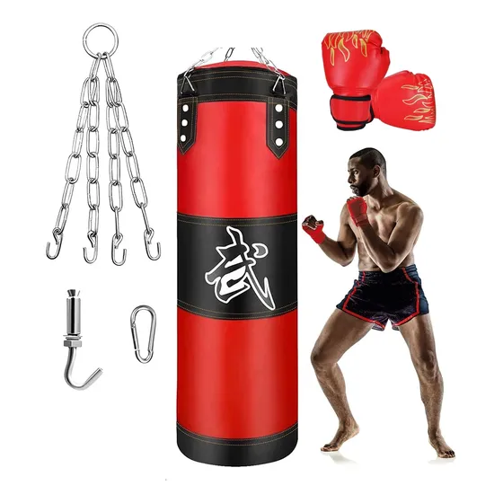Guantes De Boxeo+juego De Ejercicios Con Sacos De Arena