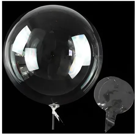 50 Un Balão Bubble 24 Polegadas 60cm Transparente | BOAS