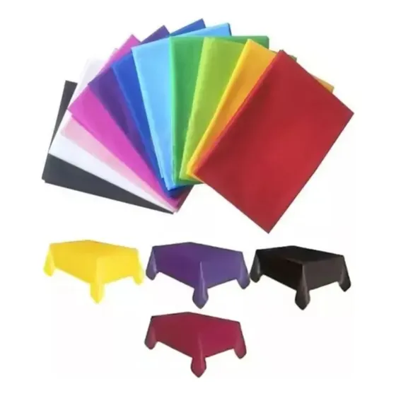 Pack X3 Manteles Friselina Rectangular 2x1.4m Antideslizante