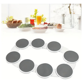 Práctica Bandeja Giratoria Para Mesa De Comedor Blanco Práctica Bandeja Giratoria Para Mesa De Comedor Blanco