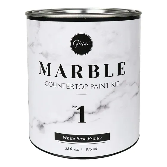 Giani Fg-mb Wht Prmr Pintura De Encimera De Marmol Paso 1 I