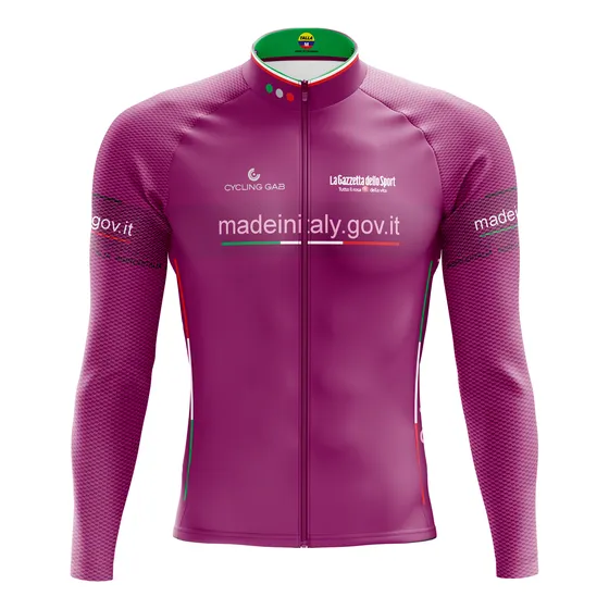 Jersey De Ciclismo Giro De Italia 2024 Ciclamino Manga Larga