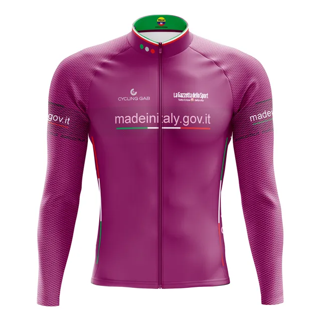 Jersey De Ciclismo Giro De Italia 2024 Ciclamino Manga Larga