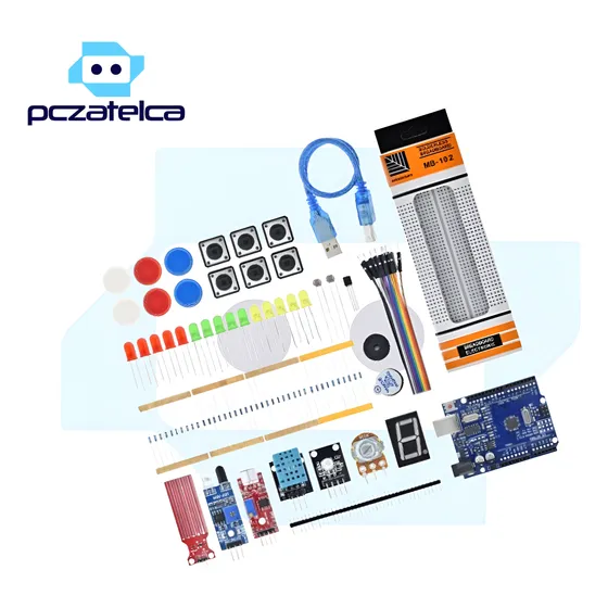 Kit Basico Aprendizaje Placa Compatible Arduino Uno R3