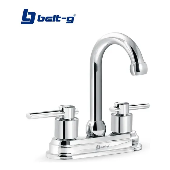 Grifo Lavamanos Pico Cisne Oval Set Cromado