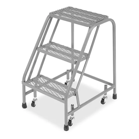 Escalera Utilitaria, 3 Escalones - Gris - Uline