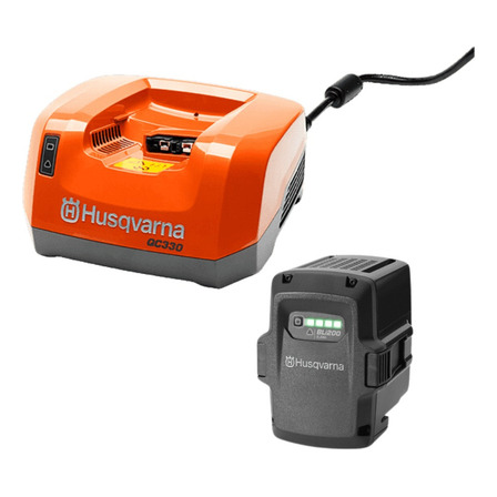 Cargador Husqvarna Qc330 300w + Bateria Bli200 Cargador Husqvarna Qc330 300w + Bateria Bli200