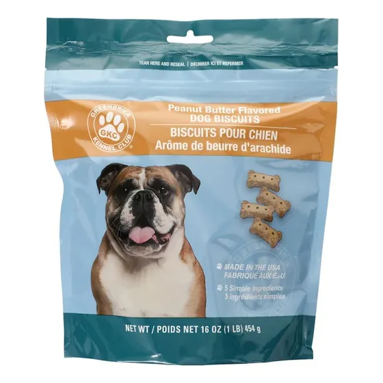 Gkc Dog Biscuits 454gr Galletas Para Perros Mantequilla Maní