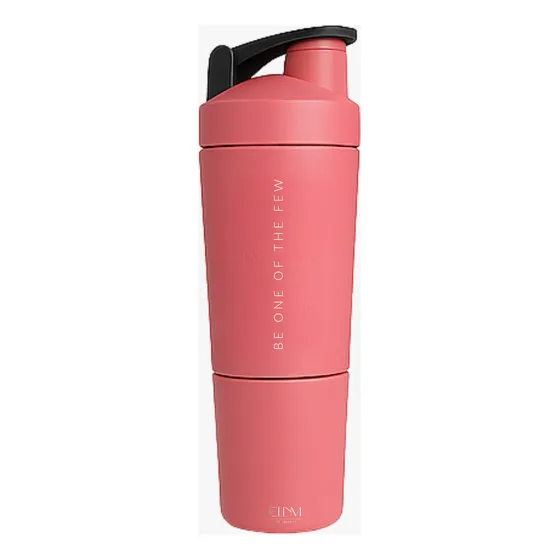 Coqueteleira Inox 600ml Ellym Nutrition Compartimento Whey Cor Rosa