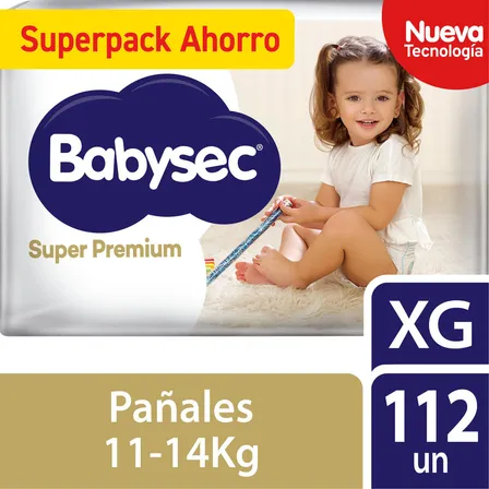Pañal Babysec Super Premium XGx112