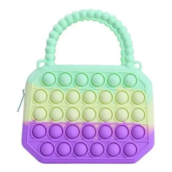 Mini Cartera Para Niñas Colorida Pop It