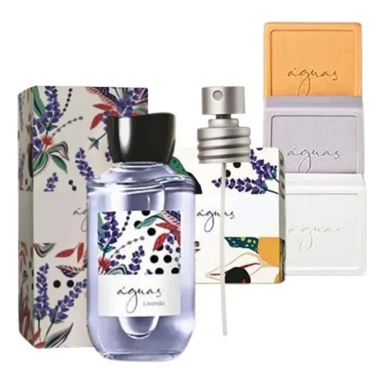 Aguas Lavanda Colonia Femenina 150ml Set Regalos