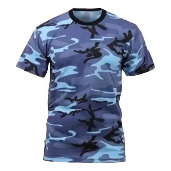 Remera Táctica Camuflada Urbana Azul