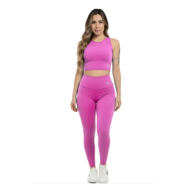 Conjunto Blackout Zero Transparência Legging E Cropped