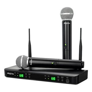 Set De Micrófono Inalámbrico Profesional Uhf 2canales Mano Set De Micrófono Inalámbrico Profesional Uhf 2canales Mano