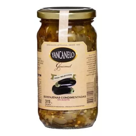 Berenjenas Escabeche Yancanelo Conserva Gourmet 315g