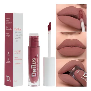 Batom LĂquido Matte Cor Nude De Longa Duração Dailus Batom LĂquido Matte Cor Nude De Longa Duração Dailus