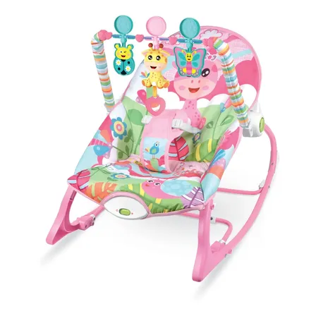 Cadeira De Balanço Descanso Funtime Maxibaby 18kgs Unicórnio Rosa