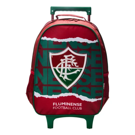 Mochila Rodinha Fluminense Lancheira Estojo Triplo - Xeryus Cor Bordô