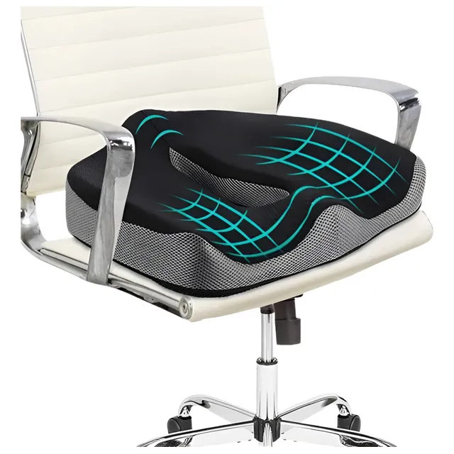 Cojín De Asiento Ortopédico Coxis Almohada Para Sillas Autos