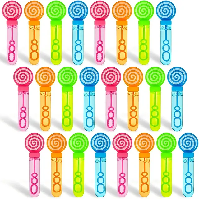 24 Mini Varitas De Burbujas Para Fiesta Infantil