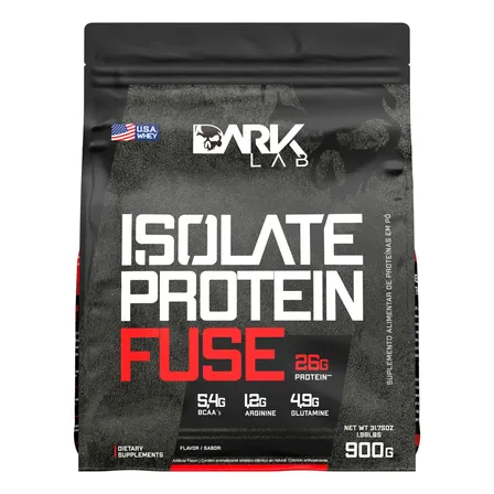 Whey Isolate Protein Fuse 900g Dark Lab Sabor Morango