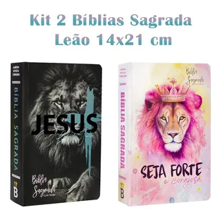 Kit 2 BĂblias Sagrada Letra Gigante Luxo Popular Rc - Harpa Kit 2 BĂblias Sagrada Letra Gigante Luxo Popular Rc - Harpa