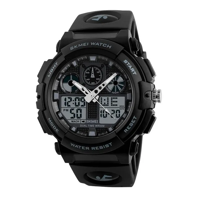 Reloj Skmei 1270 Analogico - Digital, Negro - Correa Negra