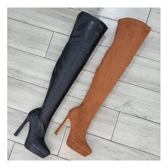 Botas Largas Para Damas, Americanas, Modelo Jadore-1