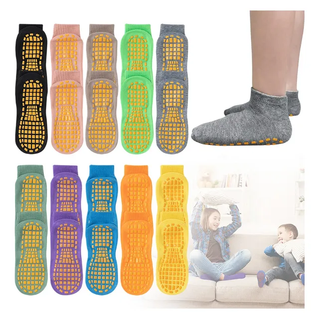 Calcetines Antideslizantes Para Niños 10 Pares