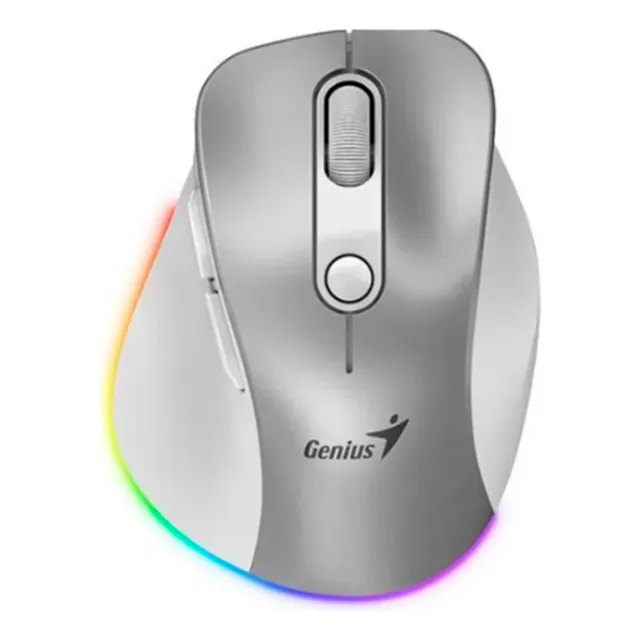 Mouse Genius Ergo 9000s , Recargable Wireless/bt 6-bot 