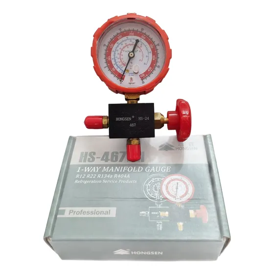 Manómetro Refrigeración Alta R12.r22.r134.r404 1/4 Hongsen