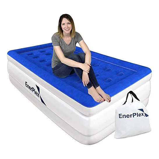 Colchon De Aire Enerplex Twin Inflable Doble Altura Camping
