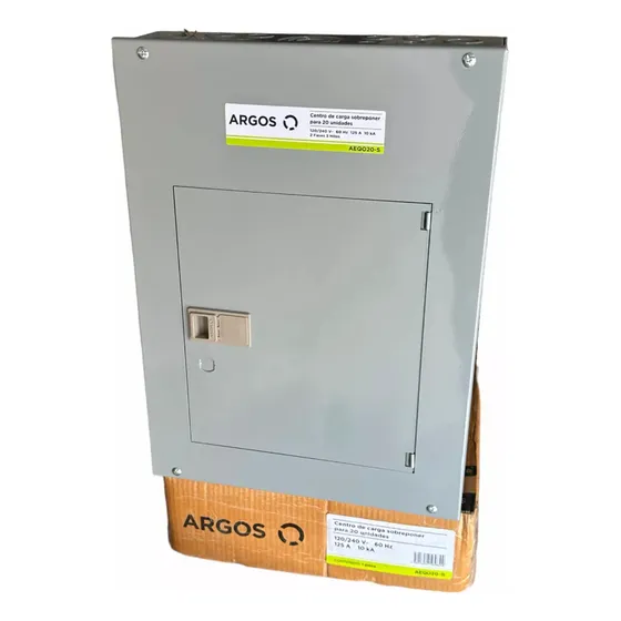 Centro De Carga Argos Para Sobreponer Trifásico 20 Espacios