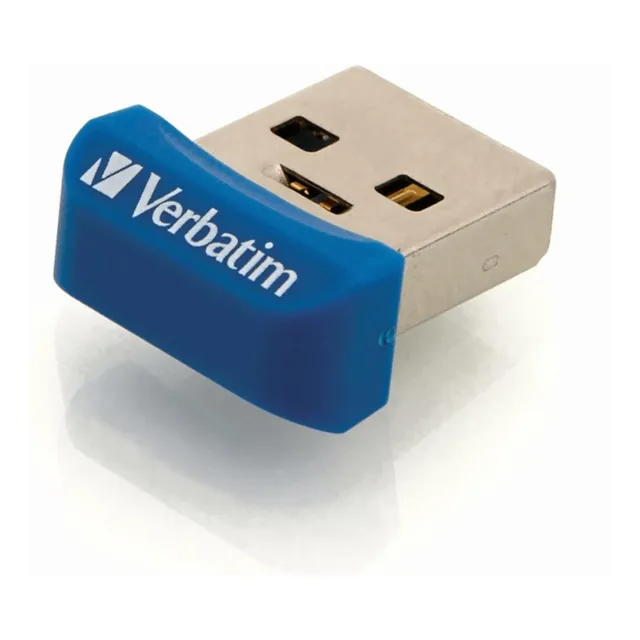 Verbatim 98709 Nano Usb Flash Drive 16 Gb, Usb 3.0, Blue