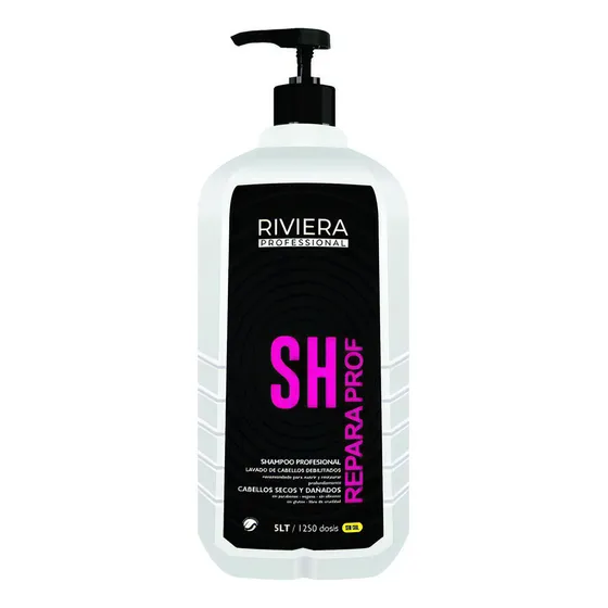 Shampoo Reparador Nutre Riviera Profesional Sin Sal 5 Litros