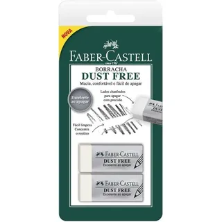 Borracha Dust Free - Kit Com 2 Borrachas - Faber Castell Borracha Dust Free - Kit Com 2 Borrachas - Faber Castell