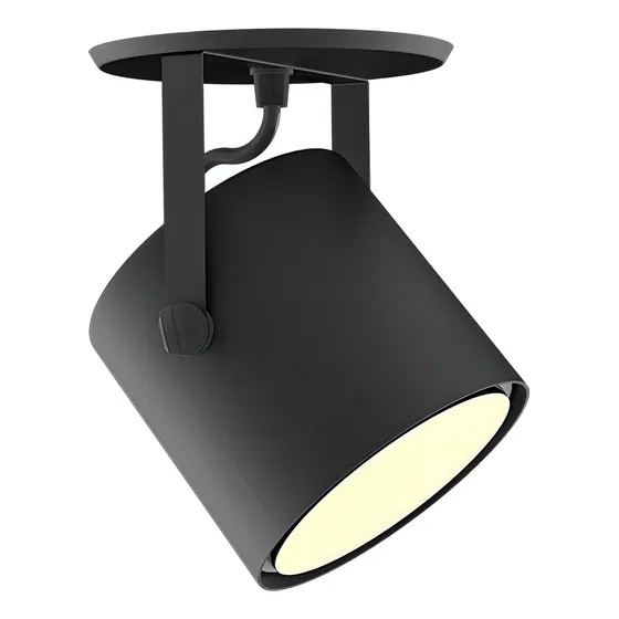 Spot De Sobrepor Móvel Cannon Ar111 Redondo Preto Taschibra 110V/220V