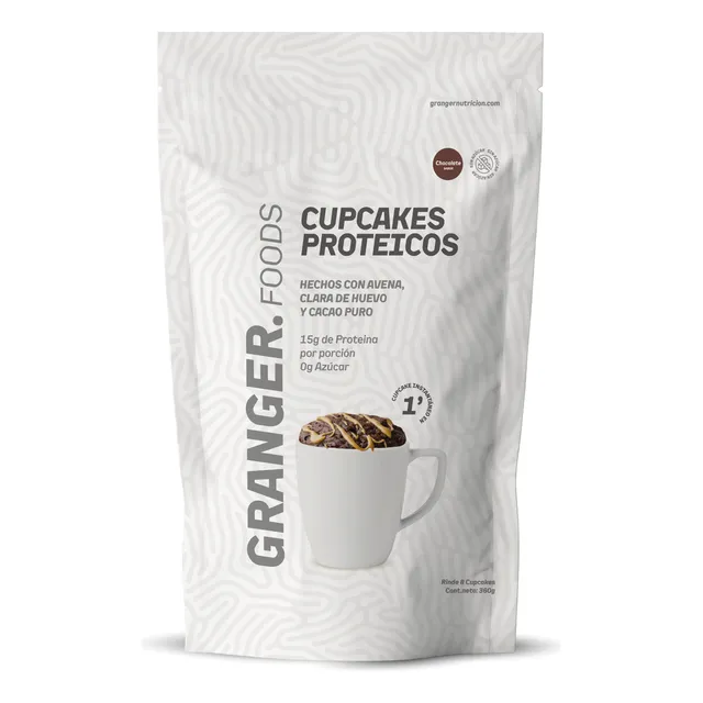 Cupcakes Proteicos Cacao Puro Granger 