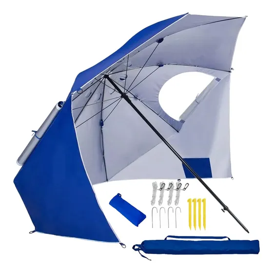 Sombrilla Carpa 2,4 Mt Filtro Uv50 Playa Camping Reforzada
