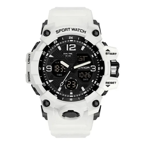Reloj Hombre Deportivo Sanda 6030 Digital-análogo