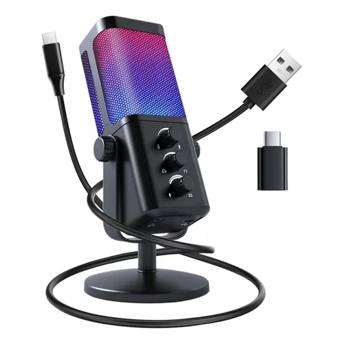 Microfone Condensador Elgato Wave:1 USB Cardioide Preto para
