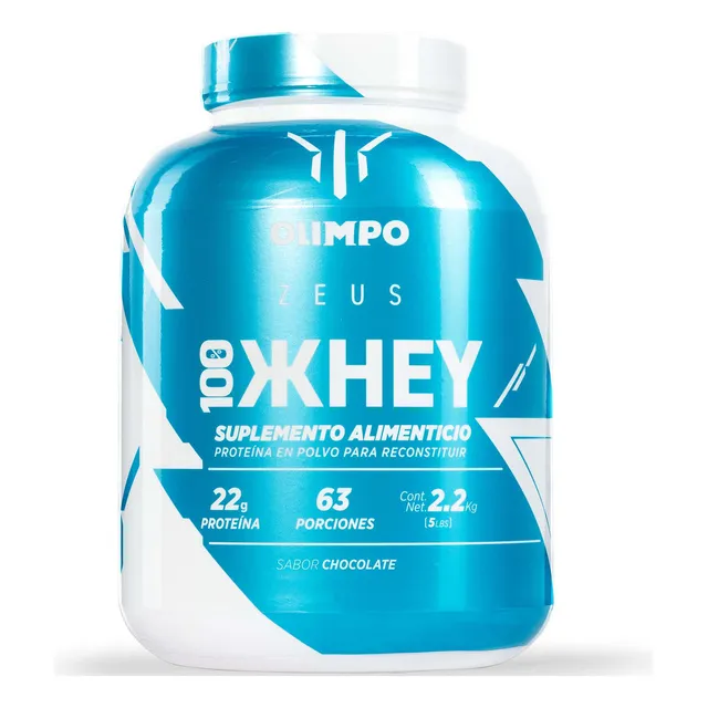 Olimpo Zeus 2.26kg 65 Servicios, Proteina 100% Whey, Sabor Chocolate, 22gr. Proteina
